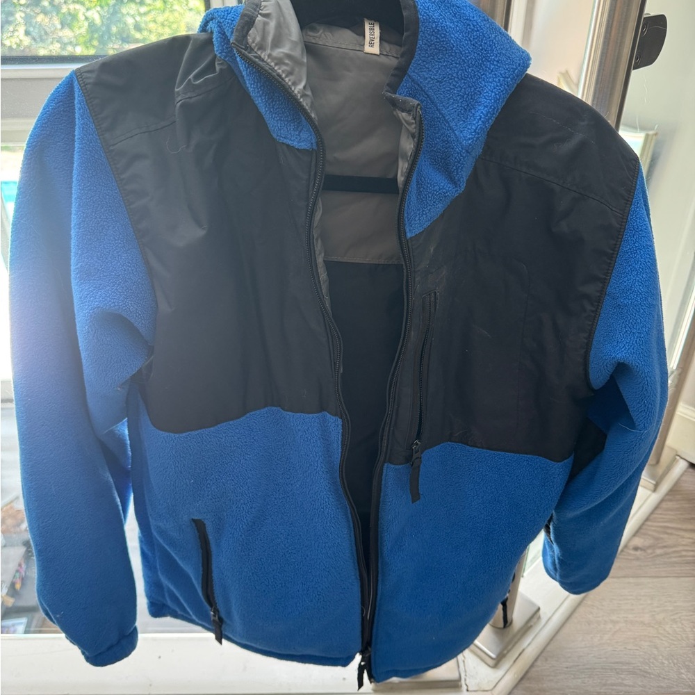 Columbia Blue and Black Kids Raincoat